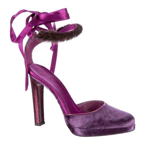 Mink heels Gucci Purple size 37 EU in Mink 